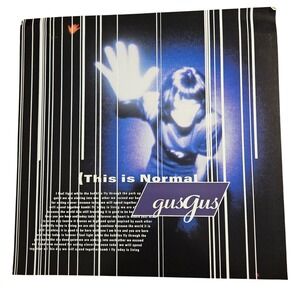 GusGus This Is Normal‎  1999 Promo Flat Album Poster 12x12 Double Sided Original